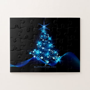 SlipperyJoe's stilisierter leuchtender Weihnachtsb Puzzle