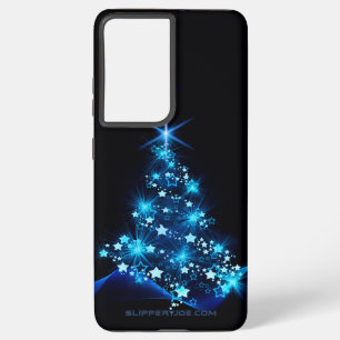 SlipperyJoe's stilisierter leuchtender Weihnachtsb Samsung Galaxy Hülle