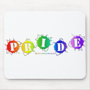 SlipperyJoe's Stolz Farben Wort dreidimensional Mousepad