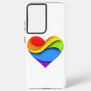 SlipperyJoe's Stolz-Herz-Krümmungen in der 3-D-For Samsung Galaxy Hülle