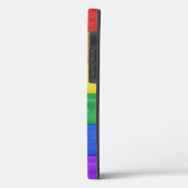 SlipperyJoe's Stolz Holzflagge horizontalen Regenb Case-Mate iPhone Hülle (Rückseite / Links)