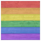 SlipperyJoe's Stolz Holzflagge horizontalen Regenb Stoff (Muster)