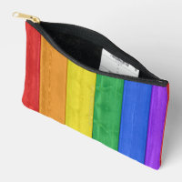 SlipperyJoe's Stolz Holzflagge horizontalen Regenb