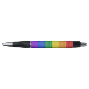 SlipperyJoe's Stolz Holzflagge Regenbogenfarben ce Kugelschreiber