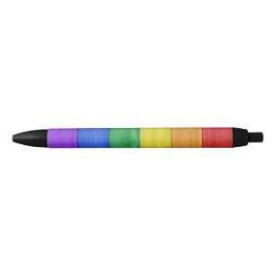 SlipperyJoe's Stolz Holzflagge Regenbogenfarben ce Kugelschreiber