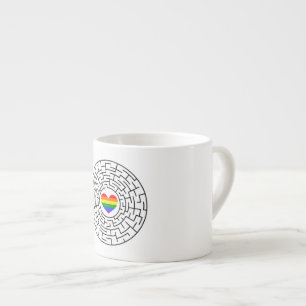 SlipperyJoe's Stolz-Labyrinth-Pfeil-Puzzle labyri Espressotasse