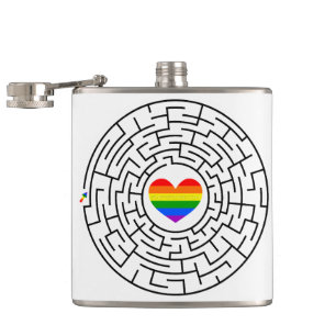 SlipperyJoe's Stolz-Labyrinth-Pfeil-Puzzle labyri Flachmann