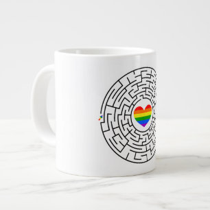 SlipperyJoe's Stolz-Labyrinth-Pfeil-Puzzle labyri Jumbo-Tasse