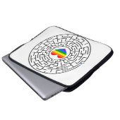 SlipperyJoe's Stolz-Labyrinth-Pfeil-Puzzle labyri Laptopschutzhülle (Vorne Knopf)
