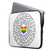 SlipperyJoe's Stolz-Labyrinth-Pfeil-Puzzle labyri Laptopschutzhülle (Vorderseite Links)