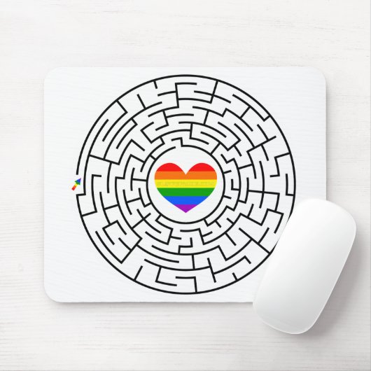 SlipperyJoe's Stolz-Labyrinth-Pfeil-Puzzle labyri Mousepad (Mit Mouse)