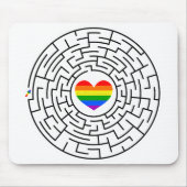 SlipperyJoe's Stolz-Labyrinth-Pfeil-Puzzle labyri Mousepad (Vorne)