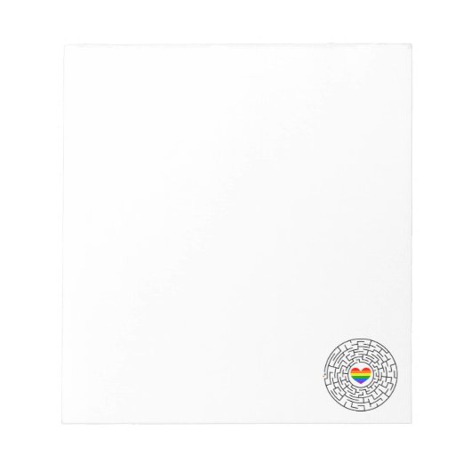 SlipperyJoe's Stolz-Labyrinth-Pfeil-Puzzle labyri Notizblock (Vorderseite)