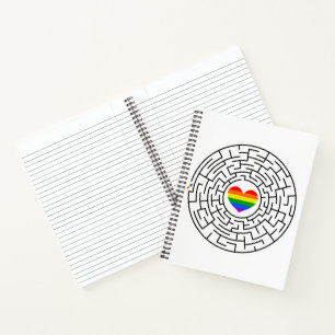 SlipperyJoe's Stolz-Labyrinth-Pfeil-Puzzle labyri Notizblock