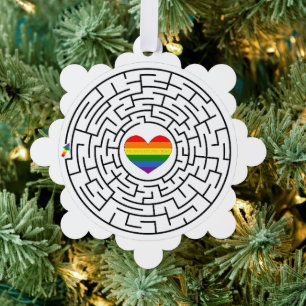 SlipperyJoe's Stolz-Labyrinth-Pfeil-Puzzle labyri Ornament Karte