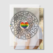 SlipperyJoe's Stolz-Labyrinth-Pfeil-Puzzle labyri Pergament Einladungen (Versatz (Ehepaar))