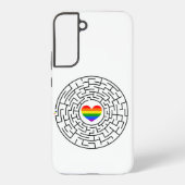 SlipperyJoe's Stolz-Labyrinth-Pfeil-Puzzle labyri Samsung Galaxy Hülle (Rückseite)