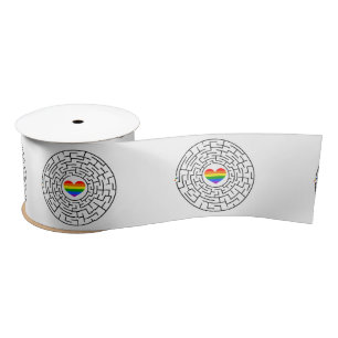 SlipperyJoe's Stolz-Labyrinth-Pfeil-Puzzle labyri Satinband