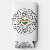 SlipperyJoe's Stolz-Labyrinth-Pfeil-Puzzle labyri Selters Dosenkühler (Rückseite)