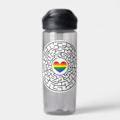 SlipperyJoe's Stolz-Labyrinth-Pfeil-Puzzle labyri Trinkflasche (Rückseite)