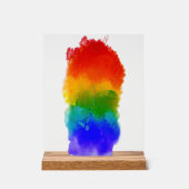 SlipperyJoe's Stolz Spritzer Regenbogenfarben Vibr Acrylschild (Vorderseite)
