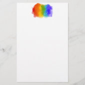 SlipperyJoe's Stolz Spritzer Regenbogenfarben Vibr Briefpapier (Vorderseite)