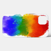SlipperyJoe's Stolz Spritzer Regenbogenfarben Vibr Case-Mate iPhone Hülle (Rückseite (Horizontal))