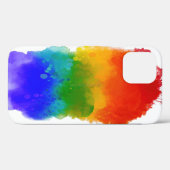 SlipperyJoe's Stolz Spritzer Regenbogenfarben Vibr Case-Mate iPhone Hülle (Rückseite (Horizontal))