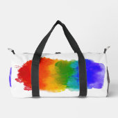 SlipperyJoe's Stolz Spritzer Regenbogenfarben Vibr Duffle Bag (Vorderseite)