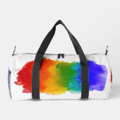 SlipperyJoe's Stolz Spritzer Regenbogenfarben Vibr Duffle Bag (Rückseite)