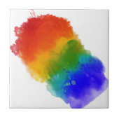 SlipperyJoe's Stolz Spritzer Regenbogenfarben Vibr Fliese (Vorderseite)