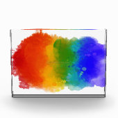 SlipperyJoe's Stolz Spritzer Regenbogenfarben Vibr Fotoblock (Vorderseite)