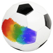 SlipperyJoe's Stolz Spritzer Regenbogenfarben Vibr Fußball (Dreiviertel)