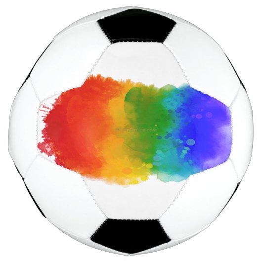 SlipperyJoe's Stolz Spritzer Regenbogenfarben Vibr Fußball (Vorderseite)