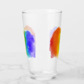 SlipperyJoe's Stolz Spritzer Regenbogenfarben Vibr Glas (Links)
