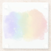 SlipperyJoe's Stolz Spritzer Regenbogenfarben Vibr Glasuntersetzer (Rückseite)