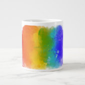 SlipperyJoe's Stolz Spritzer Regenbogenfarben Vibr Jumbo-Tasse (Vorderseite)