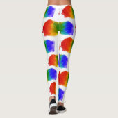 SlipperyJoe's Stolz Spritzer Regenbogenfarben Vibr Leggings (Rückseite)
