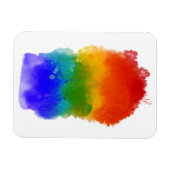 SlipperyJoe's Stolz Spritzer Regenbogenfarben Vibr Magnet (Horizontal)