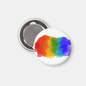 SlipperyJoe's Stolz Spritzer Regenbogenfarben Vibr Magnet (Vorderseite/Rückseite)