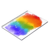 SlipperyJoe's Stolz Spritzer Regenbogenfarben Vibr Notizblock (Linke Seite)