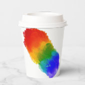 SlipperyJoe's Stolz Spritzer Regenbogenfarben Vibr Pappbecher (Rückseite)