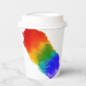 SlipperyJoe's Stolz Spritzer Regenbogenfarben Vibr Pappbecher (Vorderseite)