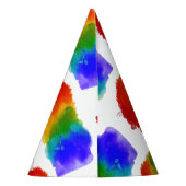 SlipperyJoe's Stolz Spritzer Regenbogenfarben Vibr Partyhütchen (Rückseite)