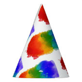 SlipperyJoe's Stolz Spritzer Regenbogenfarben Vibr Partyhütchen (Links)