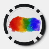 SlipperyJoe's Stolz Spritzer Regenbogenfarben Vibr Pokerchips (Rückseite)