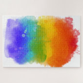 SlipperyJoe's Stolz Spritzer Regenbogenfarben Vibr Puzzle (Horizontal)
