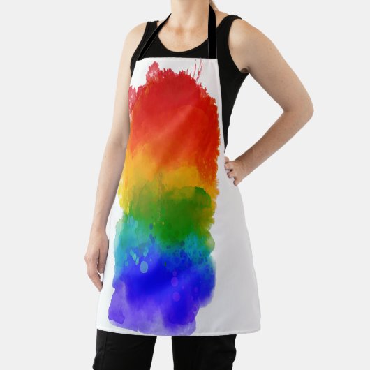 SlipperyJoe's Stolz Spritzer Regenbogenfarben Vibr Schürze (InSitu)