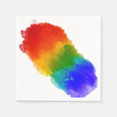 SlipperyJoe's Stolz Spritzer Regenbogenfarben Vibr Serviette (Vorderseite)