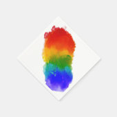 SlipperyJoe's Stolz Spritzer Regenbogenfarben Vibr Serviette (Ecke)